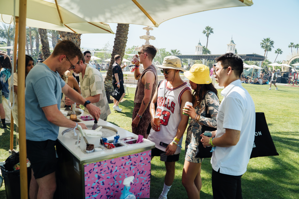 Hire Pan-n-Ice events at Soho House Party with Bubba Ice Cream Rolls