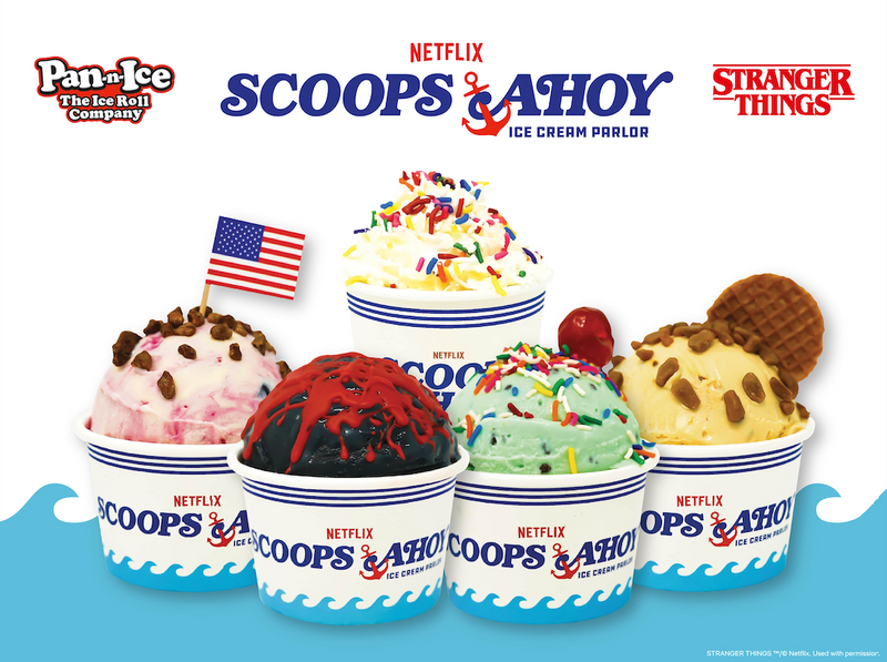 Pan-n-Ice Launches Scoops Ahoy Ice Cream To Celebrate Stranger Things Day Wit Parlours & UK Ice Cream Truck Tour